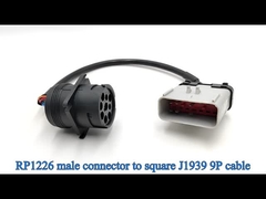 RP1226 14 Pin đến Đen Deutsch J1939 9Pin ELD Cable