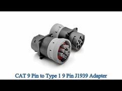 CAT 9 Pin đến loại 1 19pin J1939 Adapter cho máy đào Caterpillar