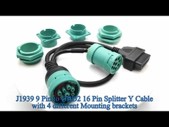Deutsch J1939 Nam nữ để OBD 2 OBD2 Connector Splitter Y Cable