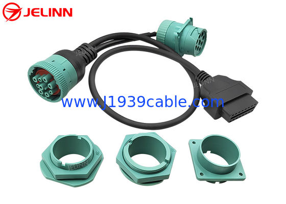 Deutsch J1939 Nam nữ để OBD 2 OBD2 Connector Splitter Y Cable với 4 khung gắn khác nhau