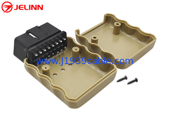 Bộ chứa OBD 2 tùy chỉnh Bộ chứa OBD2 và đầu nối nam với chân thẳng