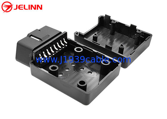OBD 2 Lớp lồng OBD2 và đầu nối nam với chân cong