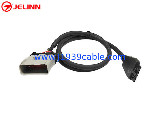 PT30 Cáp thiết bị ELD 14Pin RP1226 Cáp cho thiết bị ghi gỗ điện tử xe tải hạng nặng ở Bắc Mỹ